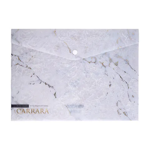 Папка-конверт с кнопкой пластиковая BRUNO VISCONTI "Carrara", A4, 14-036/19
