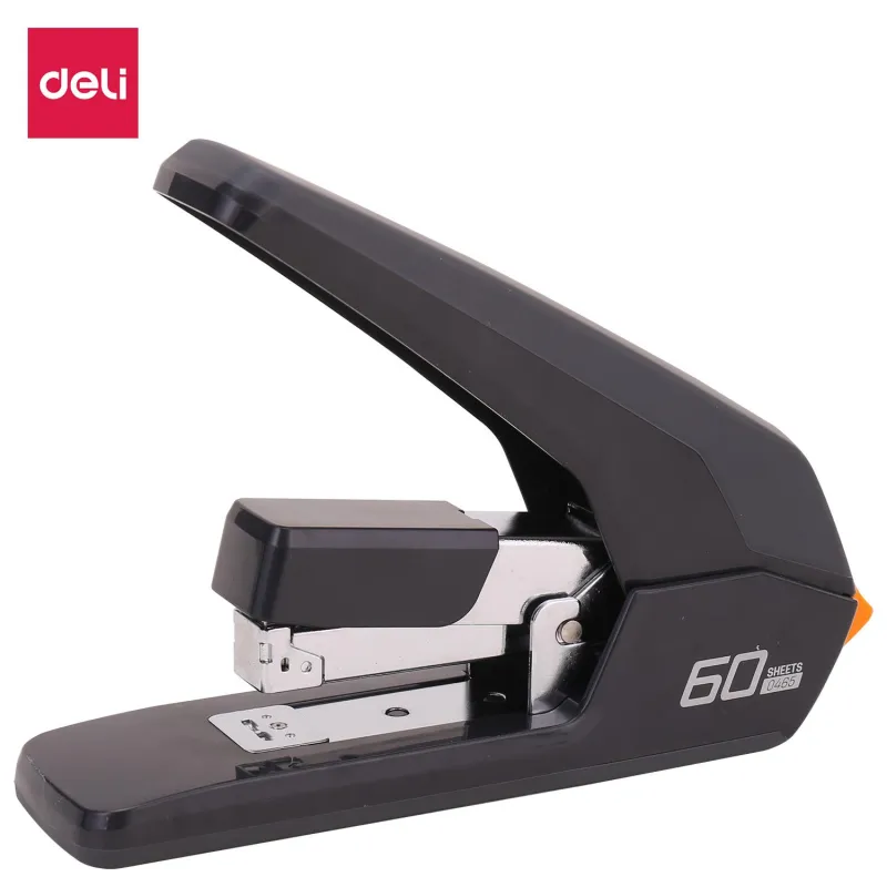 Степлер Deli E0465BLACK Expert 24/6 26/6 23/6 23/8 23/10(60л)сниж усил черн
