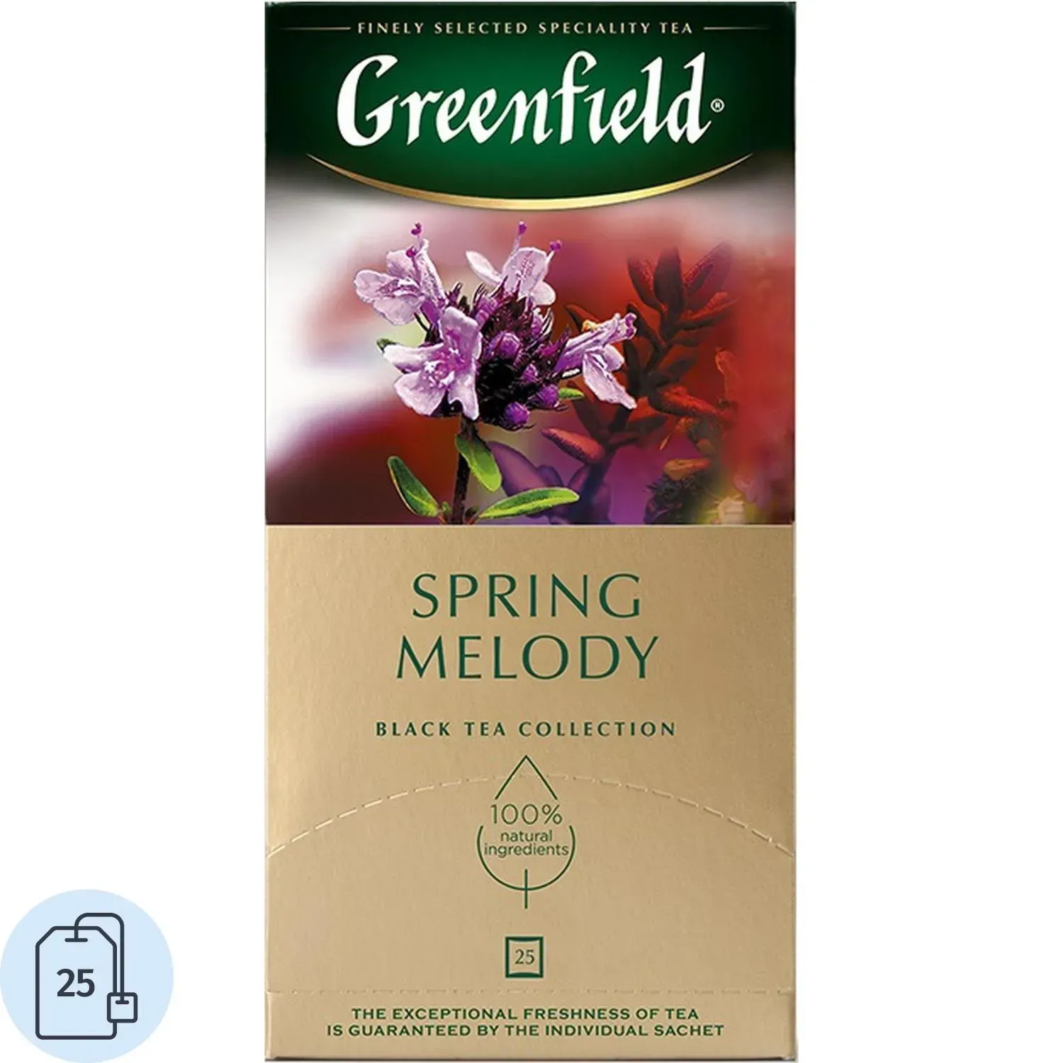 Чай Greenfield Spring Melody черный фольгир.25пак/уп 0525-10,98222