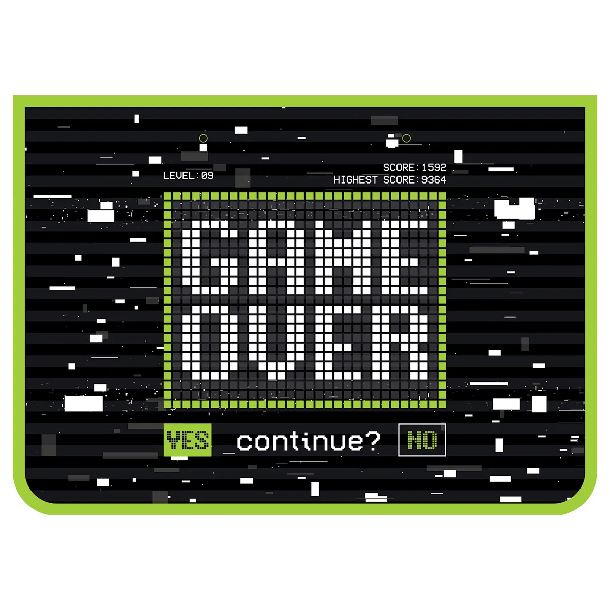Папка с ручками А4 ArtSpace "Game Over", пластик, на молнии, 75мм