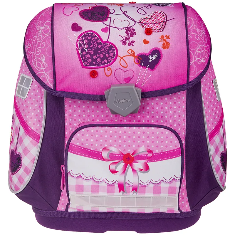 Ранец MagTaller Ezzy II "Sewing Hearts", 38*32*23см, 1 отделение, 3 кармана, эргономичная спинка
