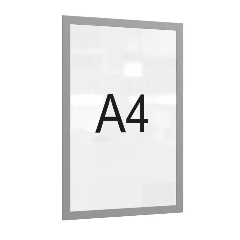 Рамка магнитная настенная Attache А4 ПЭТ, серая, 5