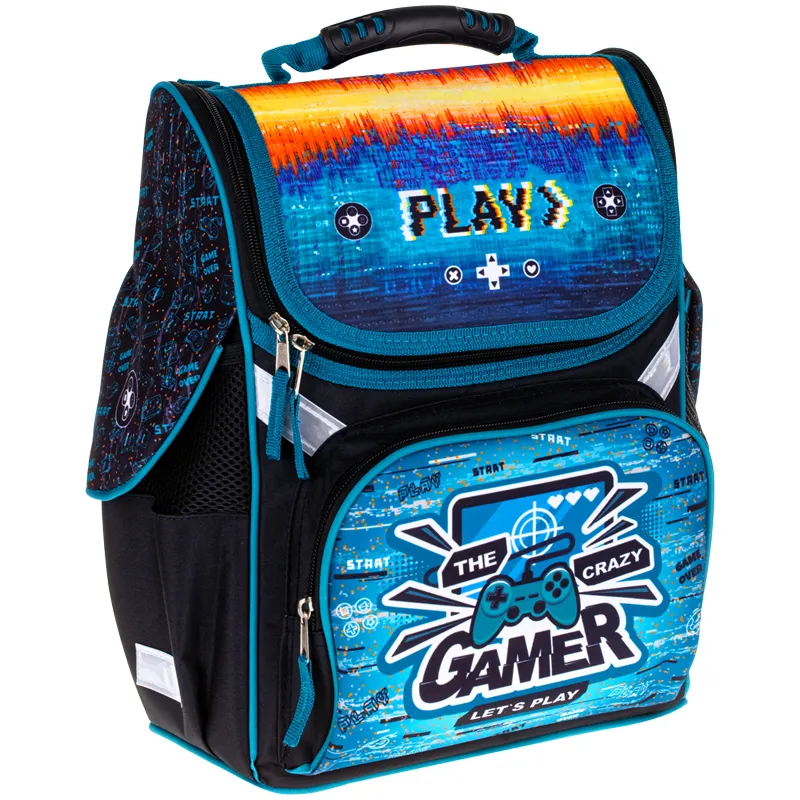 Ранец ArtSpace Junior "Gamer" 37*28*21см, 1 отделение, 3 кармана, анатомическая спинка