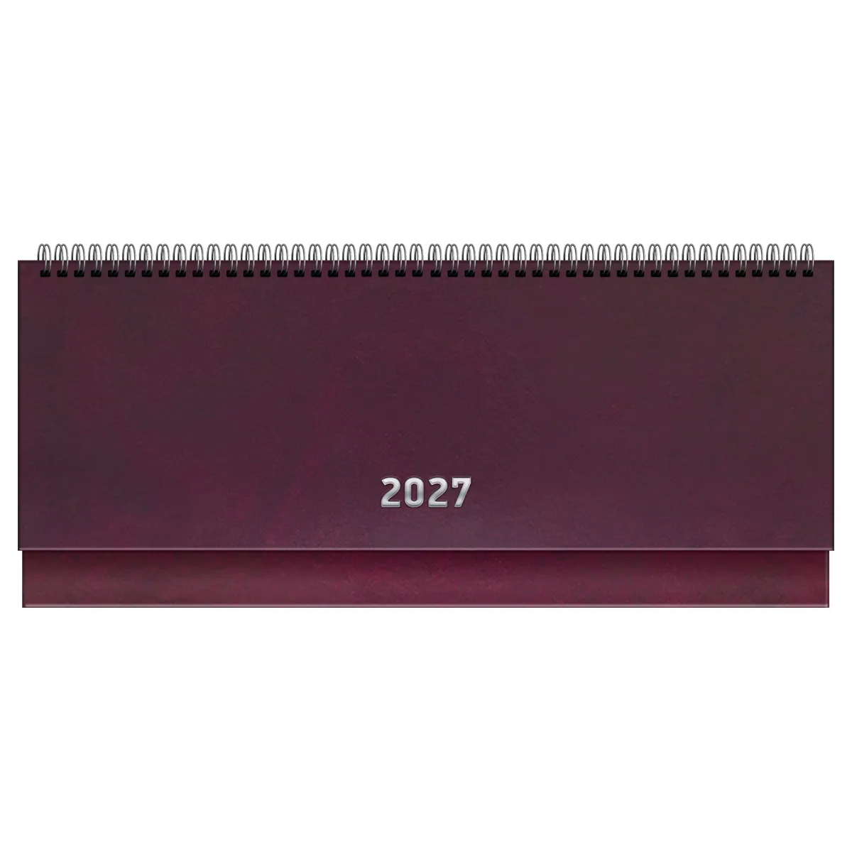 Планинг датированный 2027г., 64л., 285*100, бумвинил, BG, бордовый