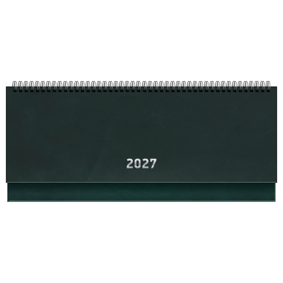 Планинг датированный 2027г., 64л., 285*100, бумвинил, BG, зелёный