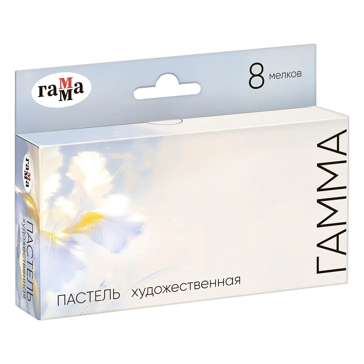 Пастель художественная Гамма , 8цв., половинки, "светлые тона" картон.упак.