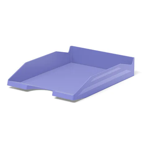 Лоток горизонтальный для бумаг ERICH KRAUSE "Office-Pastel" (346х254х61 мм), фиолетовый, 55543