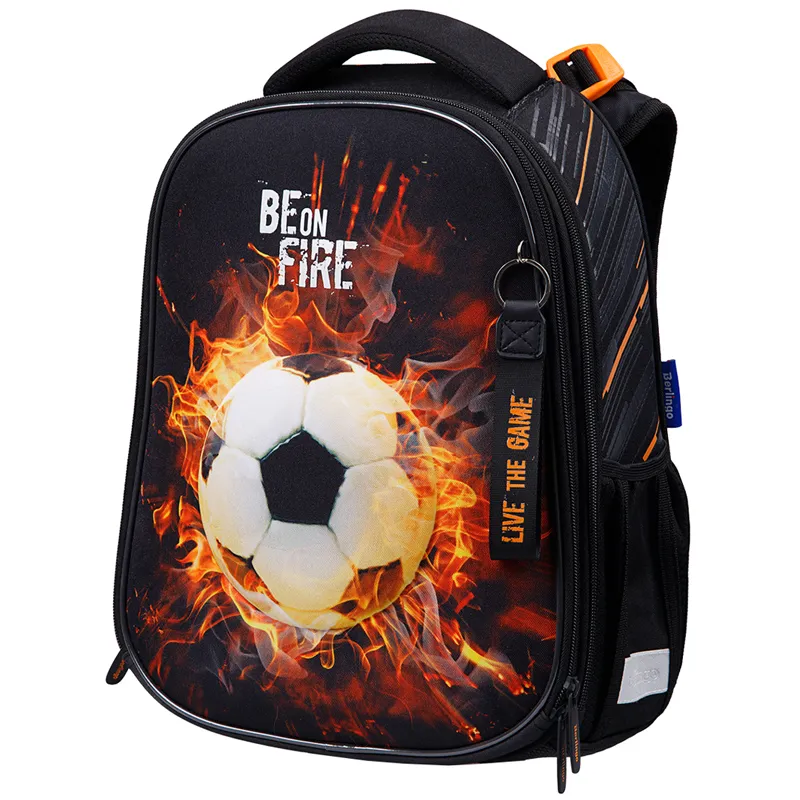 Ранец Berlingo Expert Max "Football" 37*28*16см, 2 отделения, анатомическая спинка, дождевик в комплекте