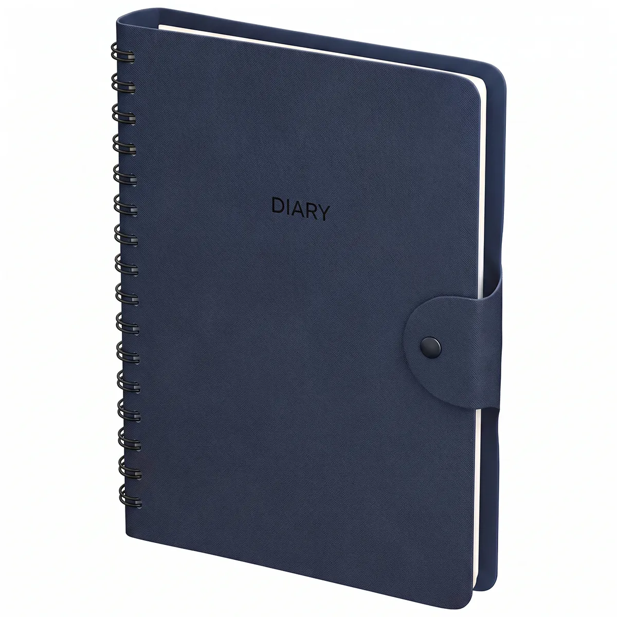 Ежедневник недатированный, А5, 136л., кожзам, Berlingo "Diary", синий, на гребне