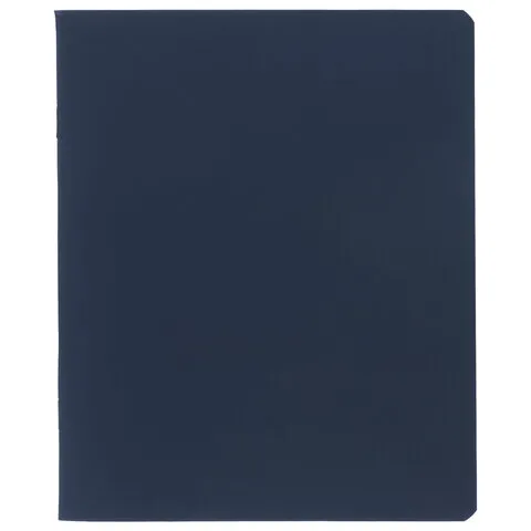 Тетрадь А5 96 л., HATBER, скоба, клетка, Soft-touch ламинация, SoloMatte "Сапфир", 092748, 96Т5лВ1