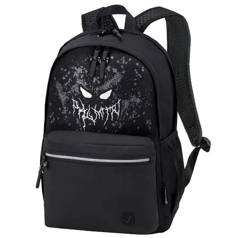 Рюкзак BRAUBERG FASHION CITY универсальный, "Horror", черный, 46х31х15 см, 271672