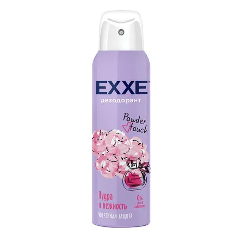 Дезодорант для тела женский 150 мл EXXE POWDER TOUCH "Пудра и нежность", С0007835