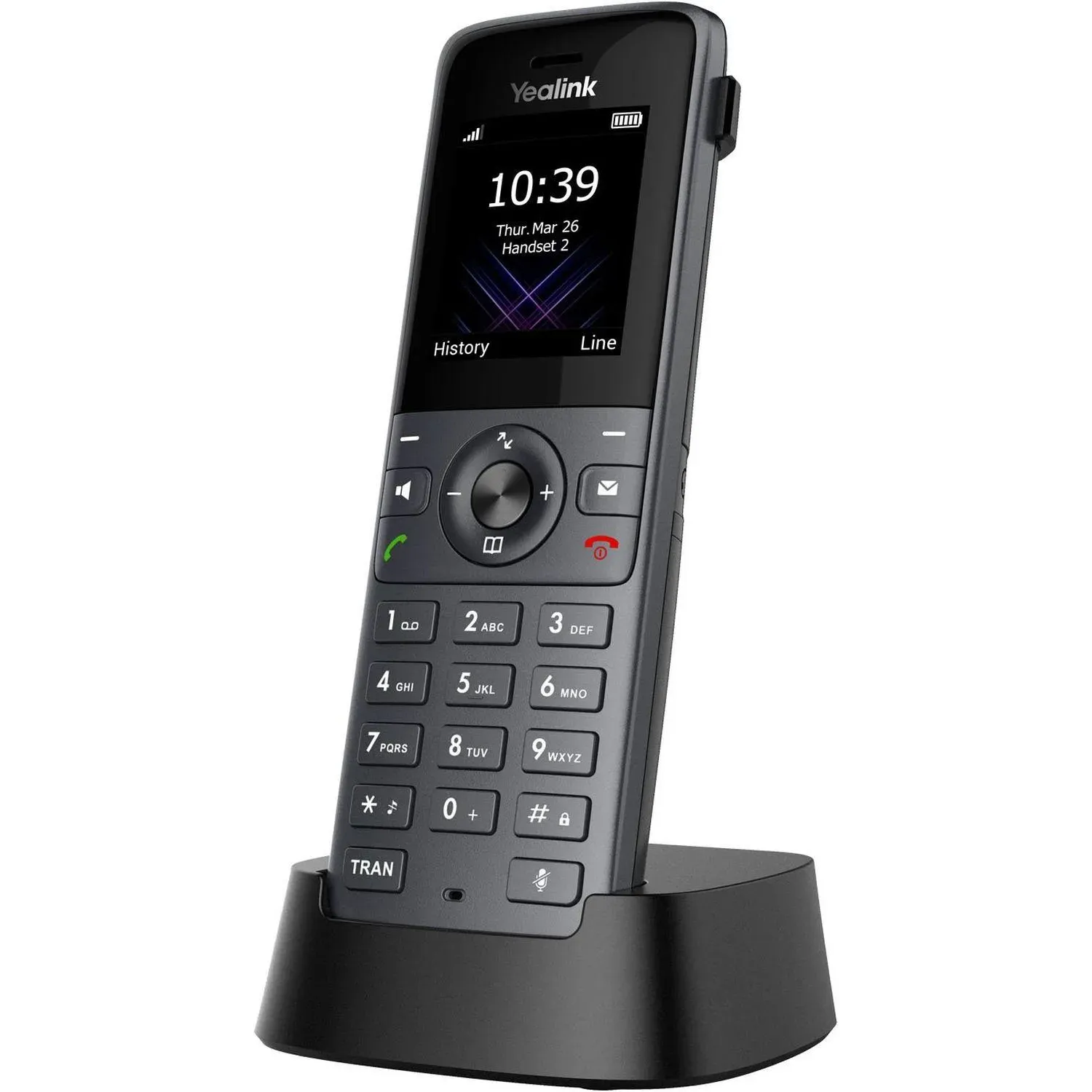 Дополнительная трубка Yealink W74H, виброоповещение, FNR, BT, 3.5 mm