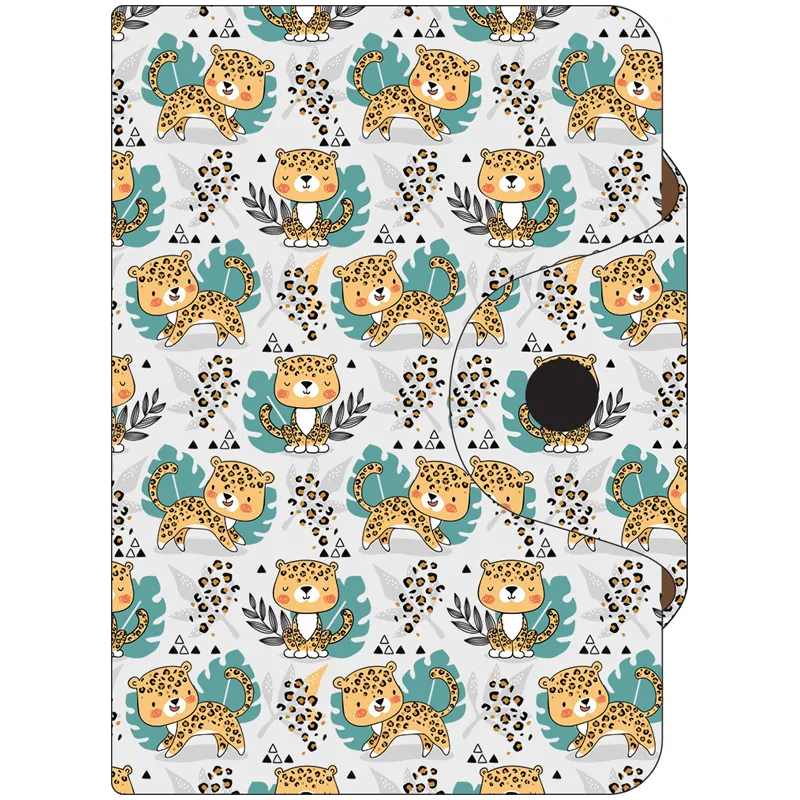 Визитница карманная OfficeSpace "Leopard", 10 карманов, 75*110мм, ПВХ