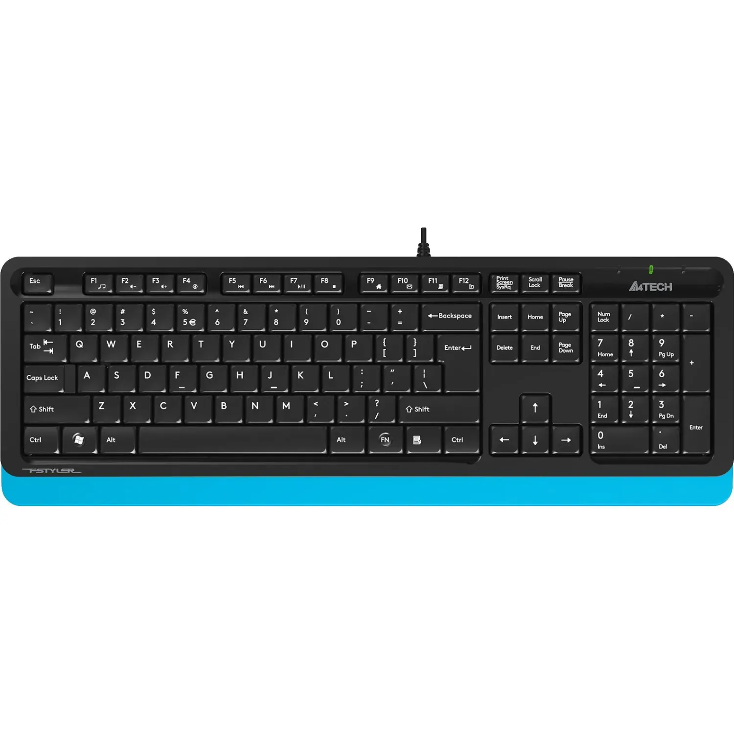 Клавиатура A4Tech Fstyler FK10 черный/синий USB
