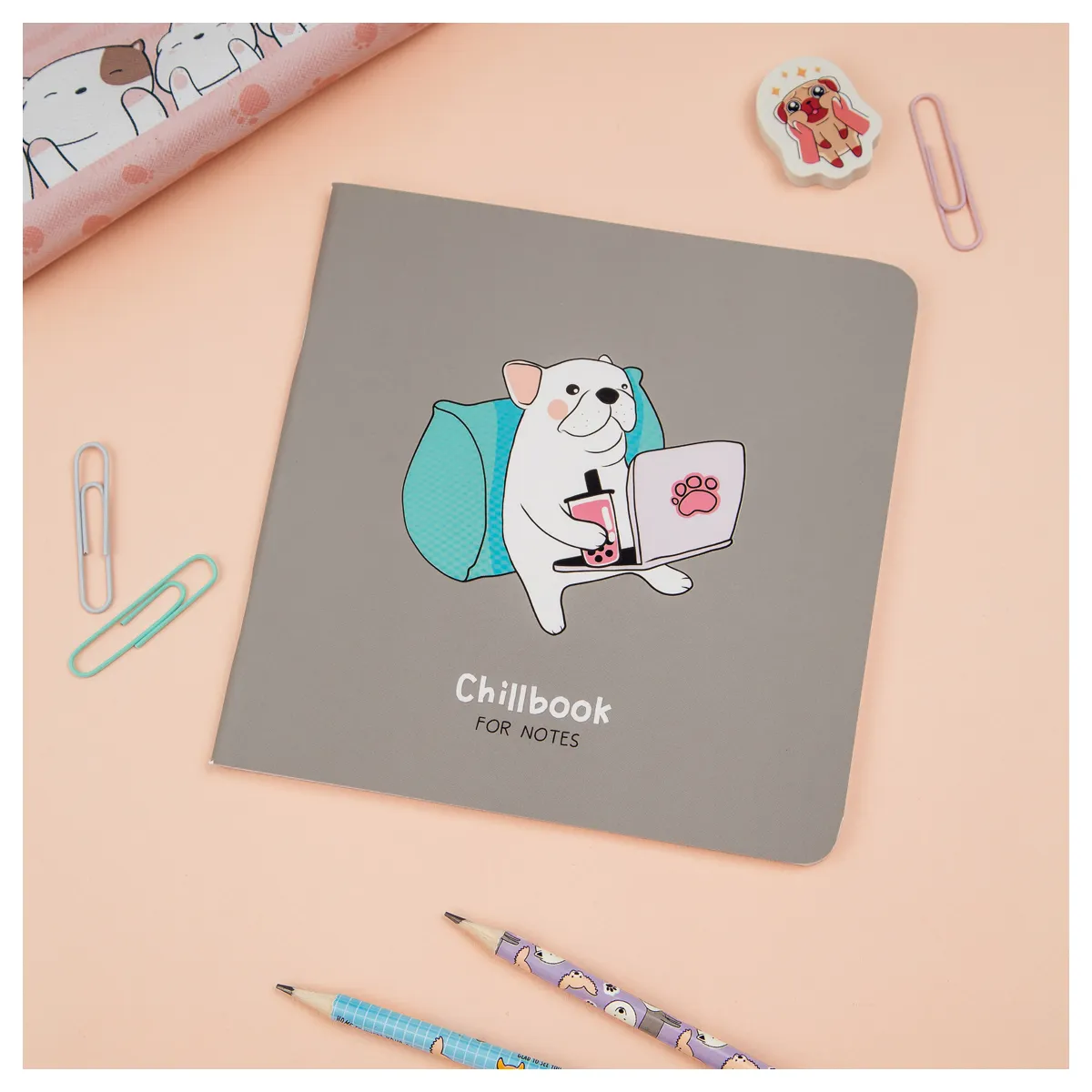Записная книжка 170*170мм 40л. MESHU "Chillbook", soft-touch ламинация, выборочный УФ-лак