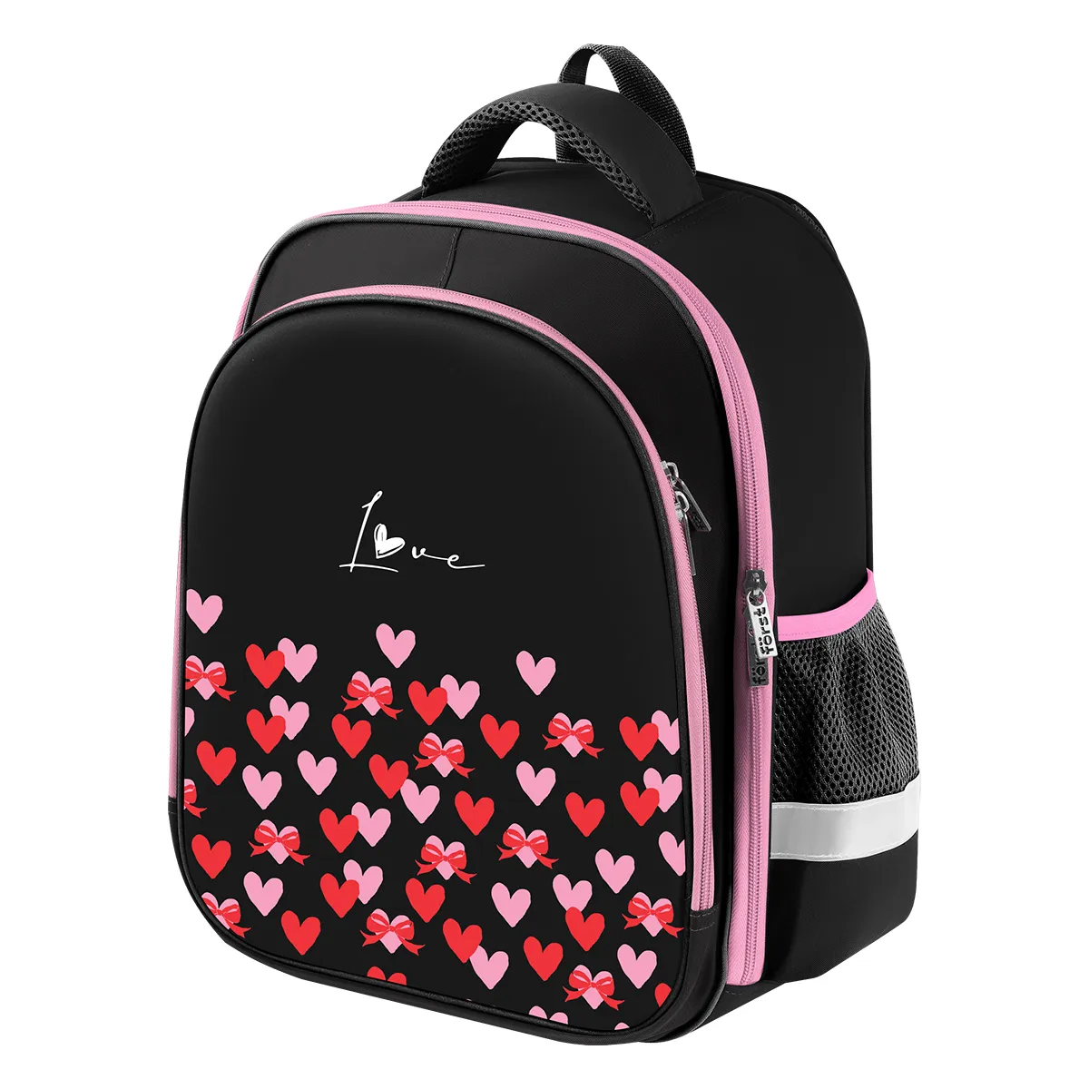 Ранец Först School Light "Love" 35*29*12см, 2 отделения, 2 кармана, анатомическая спинка