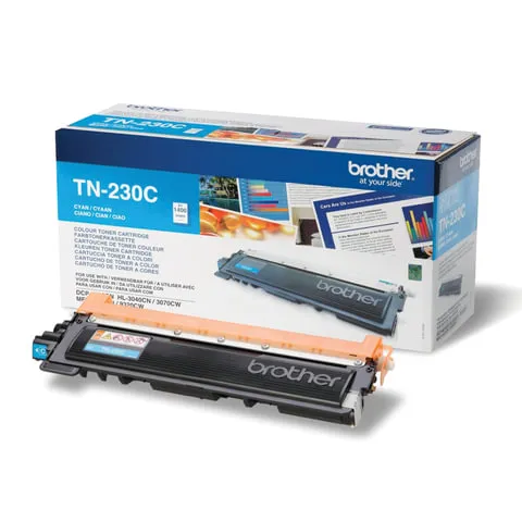 Картридж лазерный BROTHER (TN230C) DCP-9010CN/MFC-9120CN и другие, голубой, оригинальный, ресурс 1400 стр.