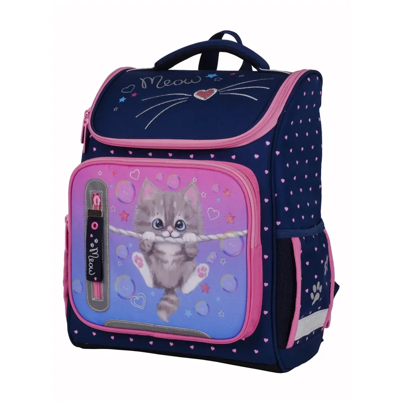 Ранец Berlingo облегченный Classic "Meow kitty" 37*29*18 см, 1 отд, 4 кармана, анатомическая спинка