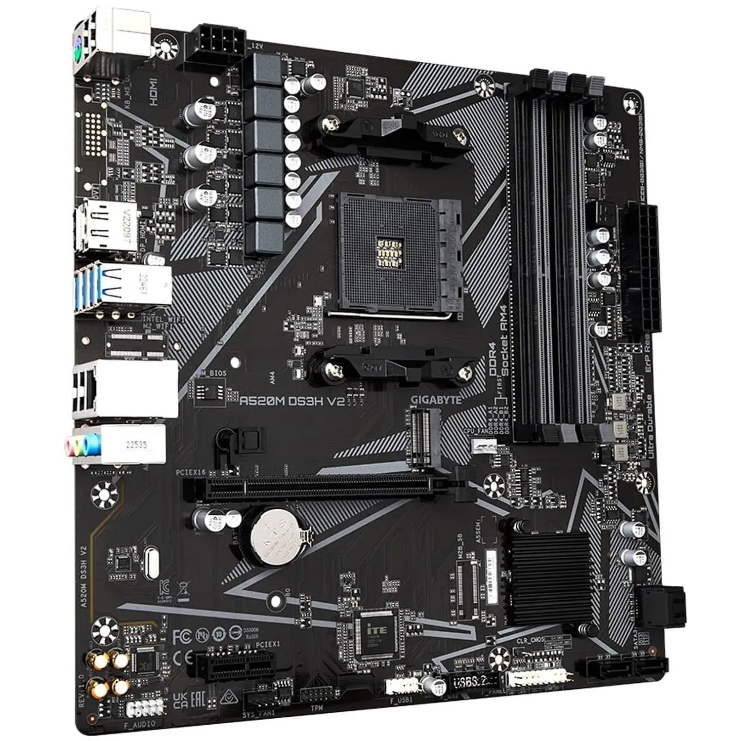 Материнская плата Gigabyte A520M DS3H V2, RTL