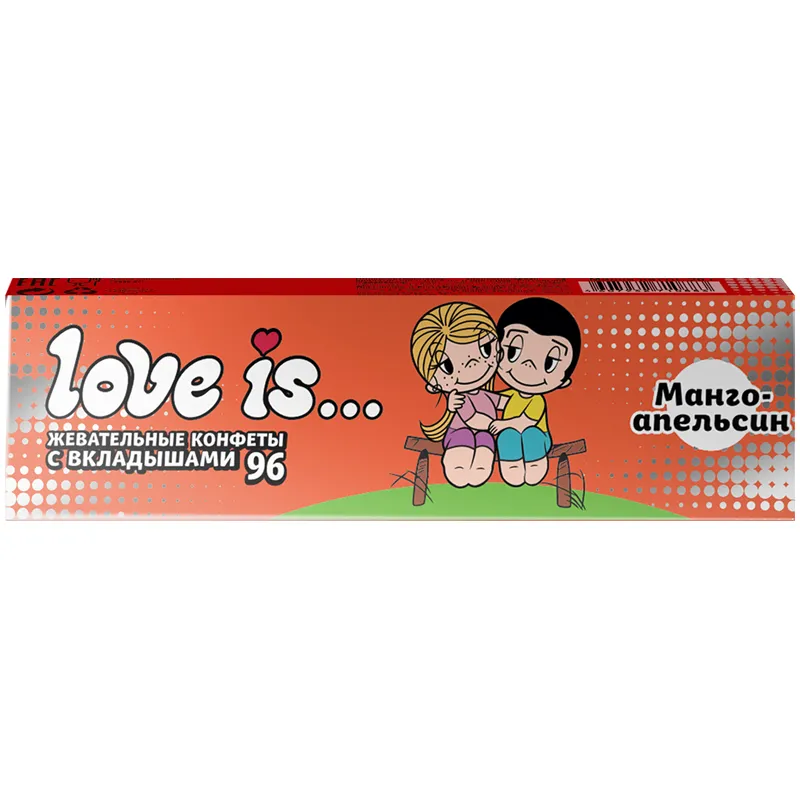Жевательная конфета  Love is…, манго-апельсин, 25г