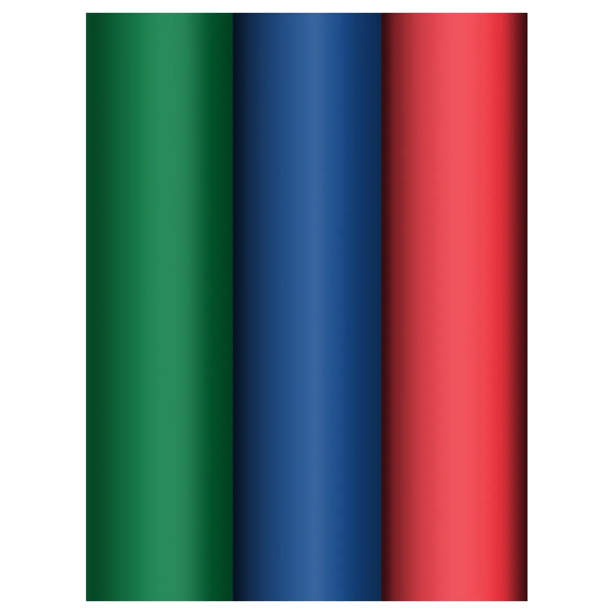 Упаковочная бумага глянц. 70*100см, MESHU "Standard colors", 80г/м2, ассорти 3 дизайна