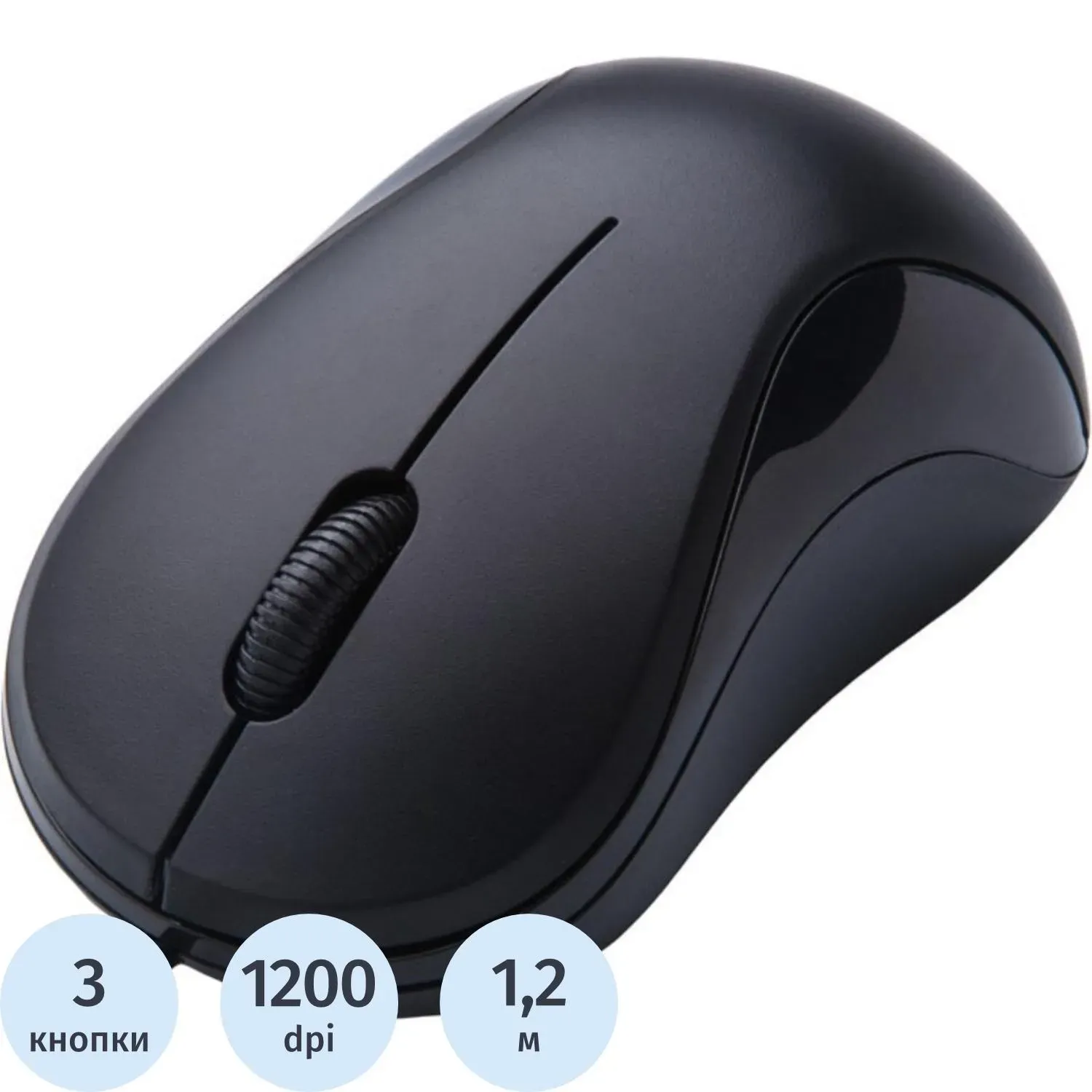Мышь компьютерная Oklick 115S USB черная