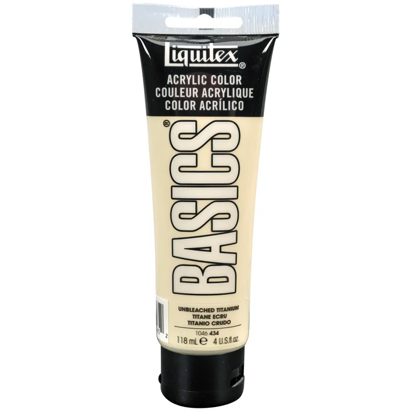 Краска акриловая художественная Liquitex "Basics", 118мл, туба, 434 бежевый титановый