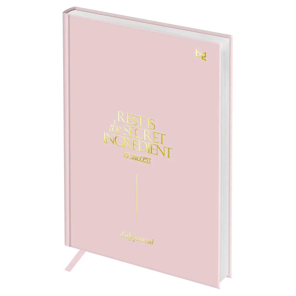 Ежедневник недатированный А5, 136л., 7БЦ, BG "Mindset. Silk", бежевый, отд. фольгой, soft touch