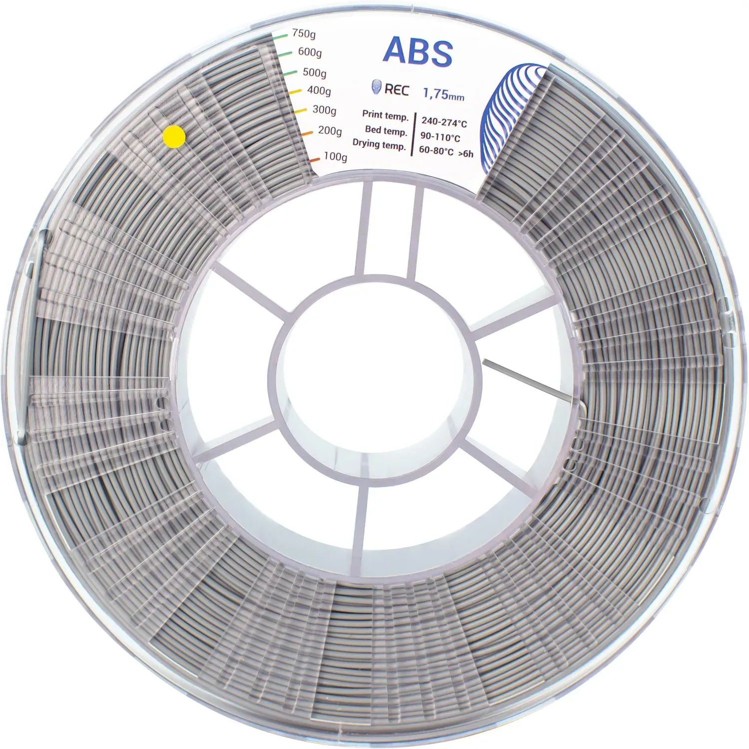 Пластик ABS REC 1.75мм серый