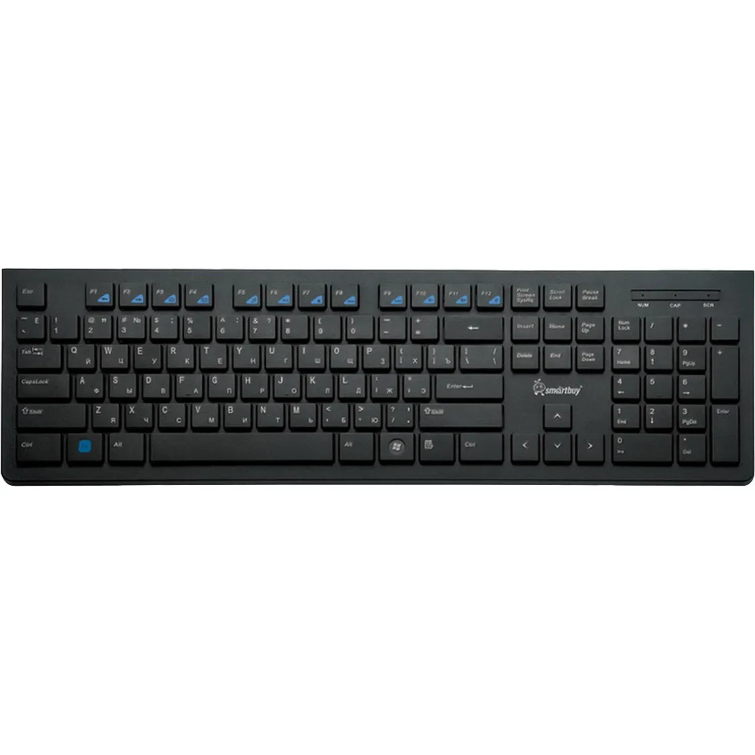 Клавиатура Smartbuy Slim 206 провод мультимедийная USB чер (SBK-206US-K)/20