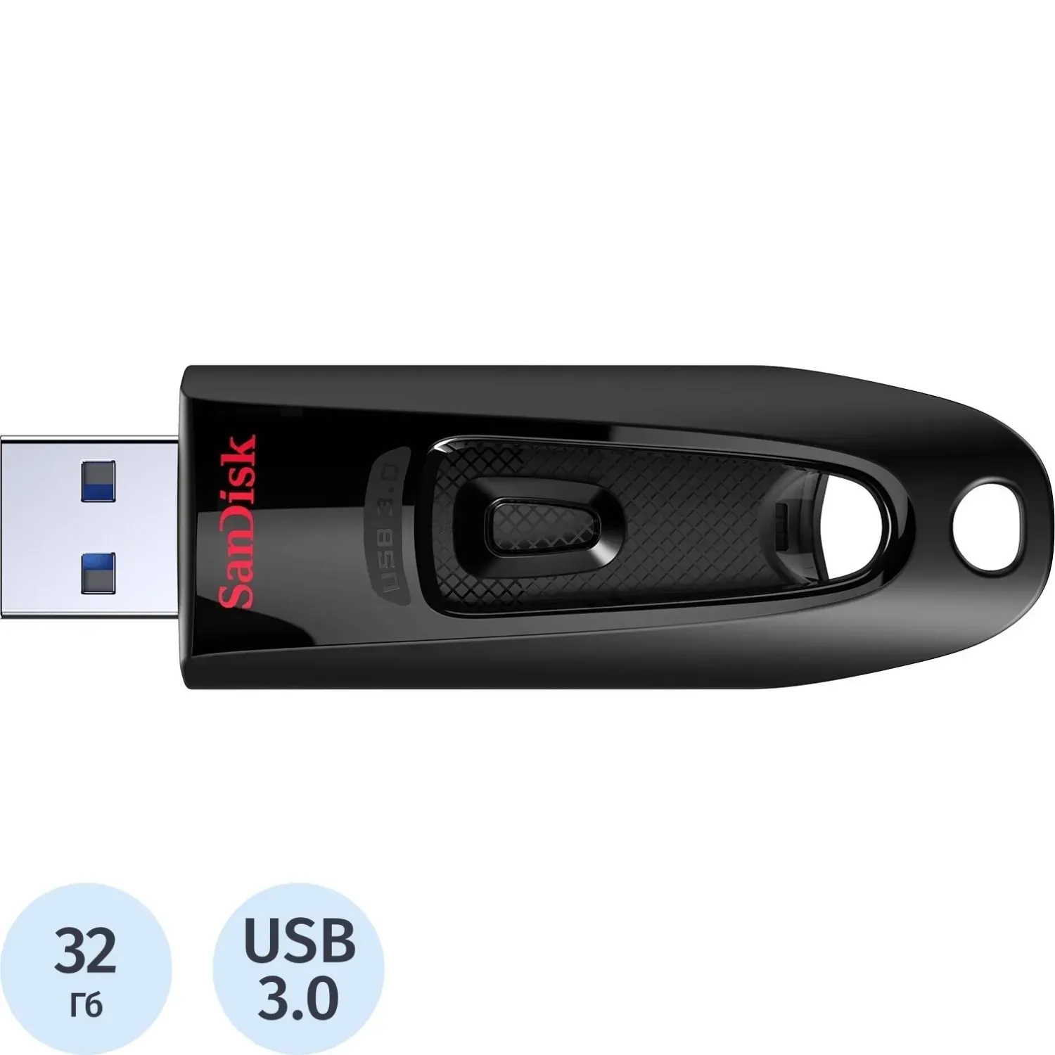 Флеш-память SanDisk Ultra, 32Gb, USB 3.0, чер, SDCZ48-032G-U46