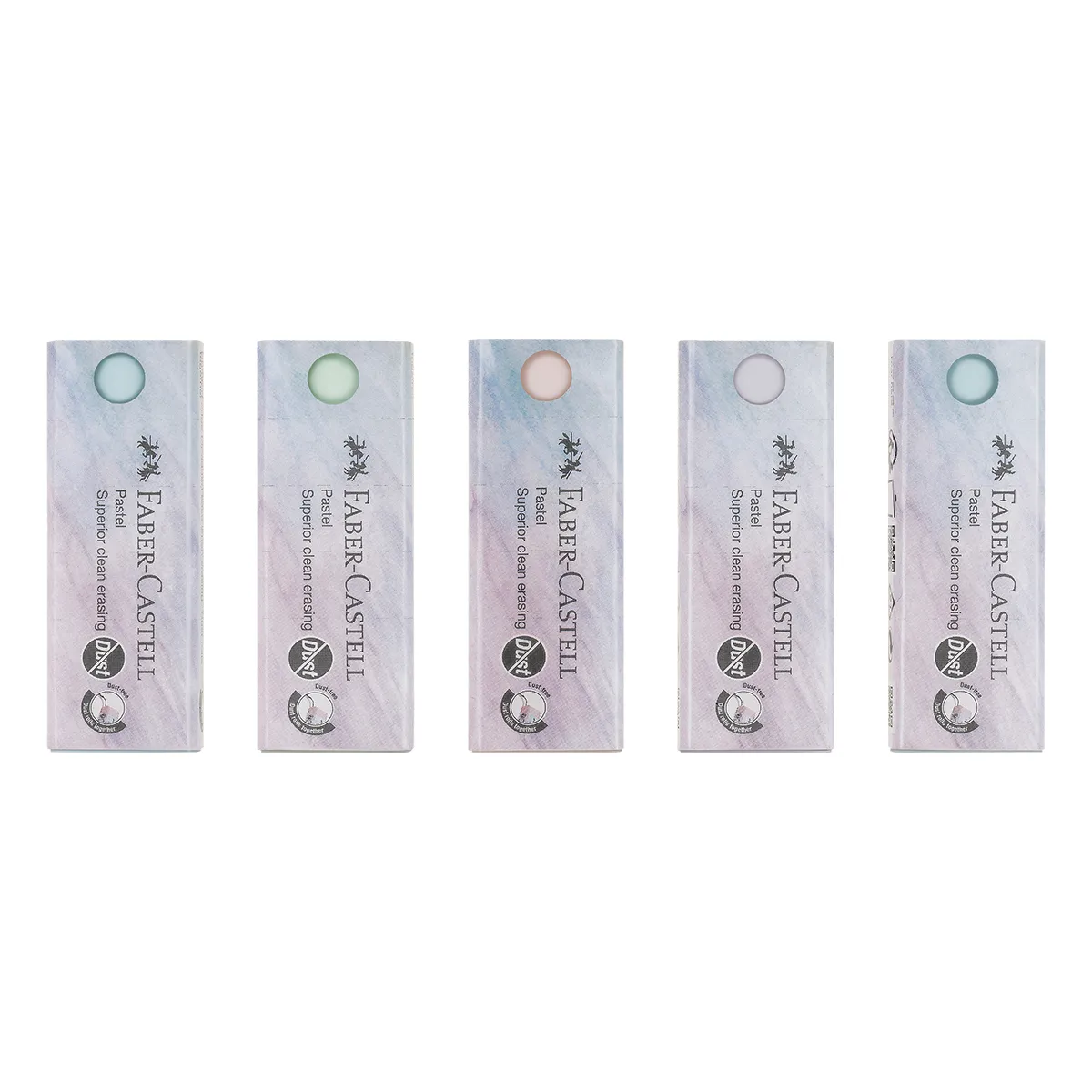 Ластик Faber-Castell "Dust Free Pastel", прямоугольный, ассорти
