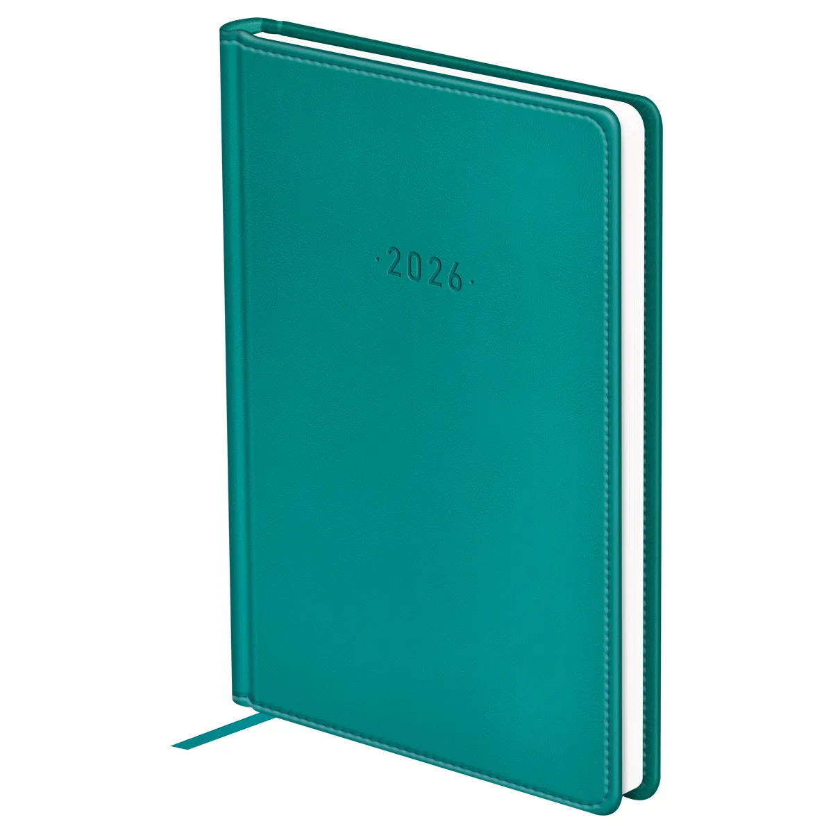 Ежедневник датированный 2026г., А6, 176л., твердый переплет, кожзам, BG "Winner. Dark teal", темно-бирюзовый