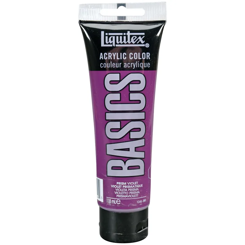 Краска акриловая художественная Liquitex "Basics", 118мл, туба, 391 фиолетовый спектральный