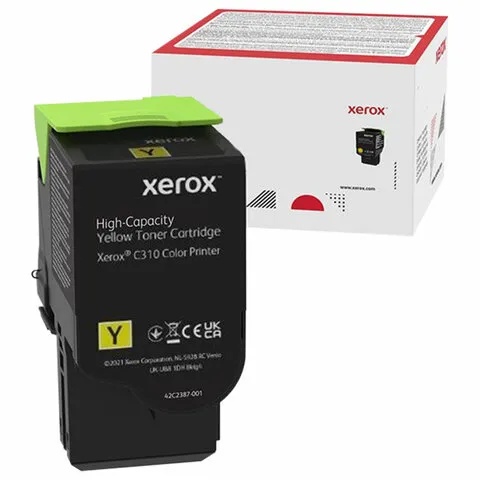 Картридж лазерный XEROX (006R04371) C310/C315, желтый, ресурс 5500 стр, ОРИГИНАЛЬНЫЙ