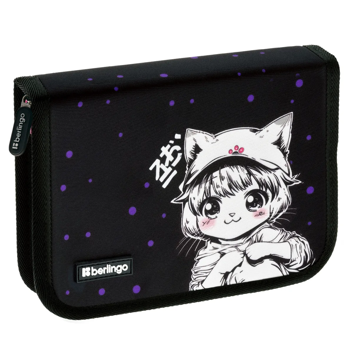 Пенал 1 отделение, 200*140*40 мм, Berlingo "Kawaii Dream", 1 дополнительная откидная секция, полиэстер