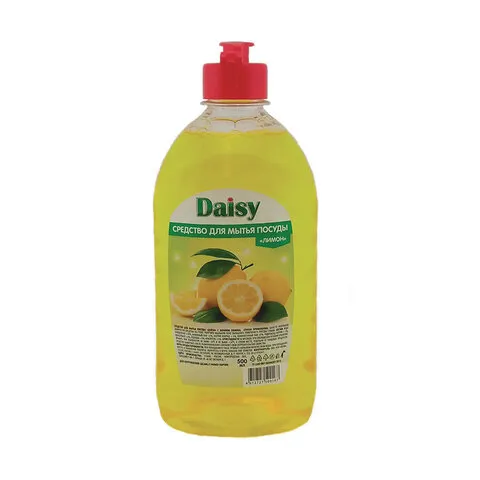 Средство для мытья посуды 500мл DAISY "Лимон", флип-топ, МИНПРОМТОРГ