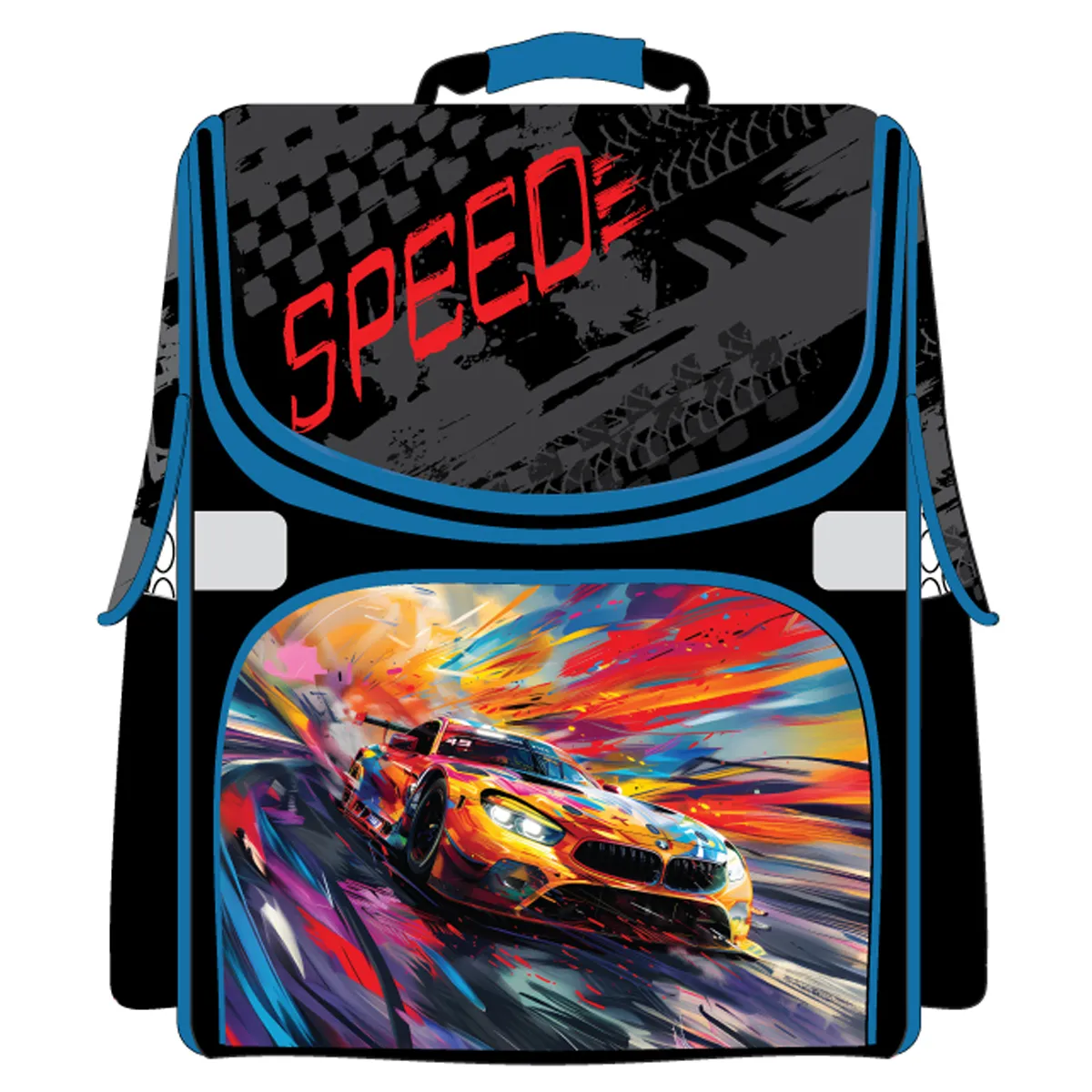 Ранец ArtSpace Junior "Speed" 37*28*21см, 1 отделение, 3 кармана, анатомическая спинка