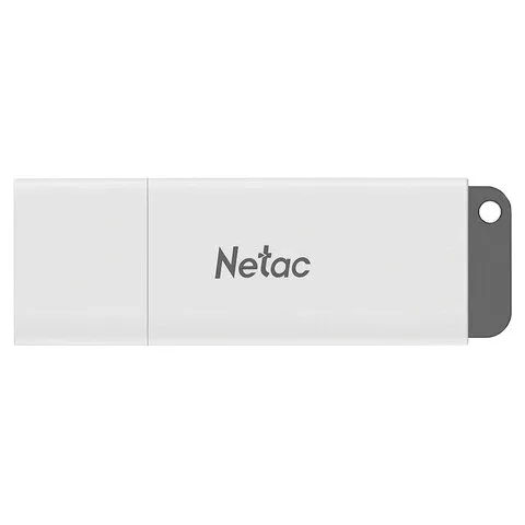 Флеш-диск 128GB NETAC U185, USB 2.0, белый, NT03U185N-128G-20WH