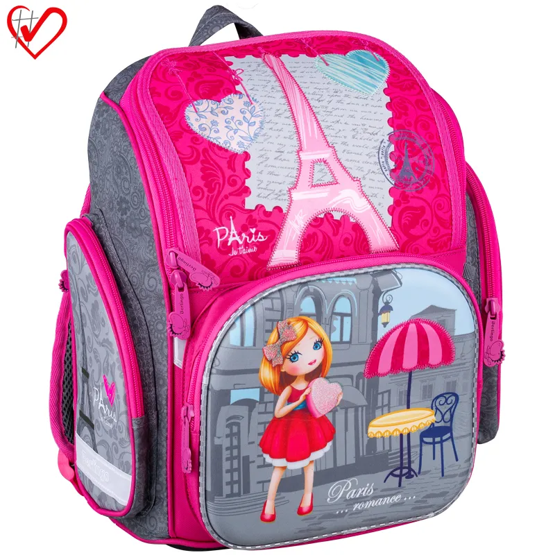 Ранец Berlingo Comfy "Girl in Paris" 35,5*32*17см, 1 отделение, 3 кармана, анатомическая спинка