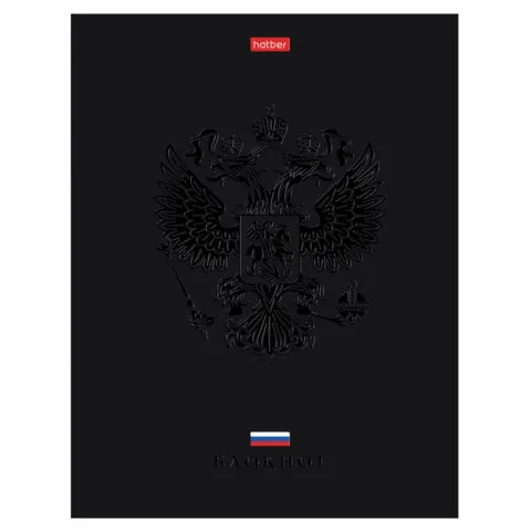 Блокнот А5 167х216мм, 80л, твёрдый, клетка, матовая лам., лак, блок 5цв, HATBER, Россия, 085282, 80ББ5лолВ130989