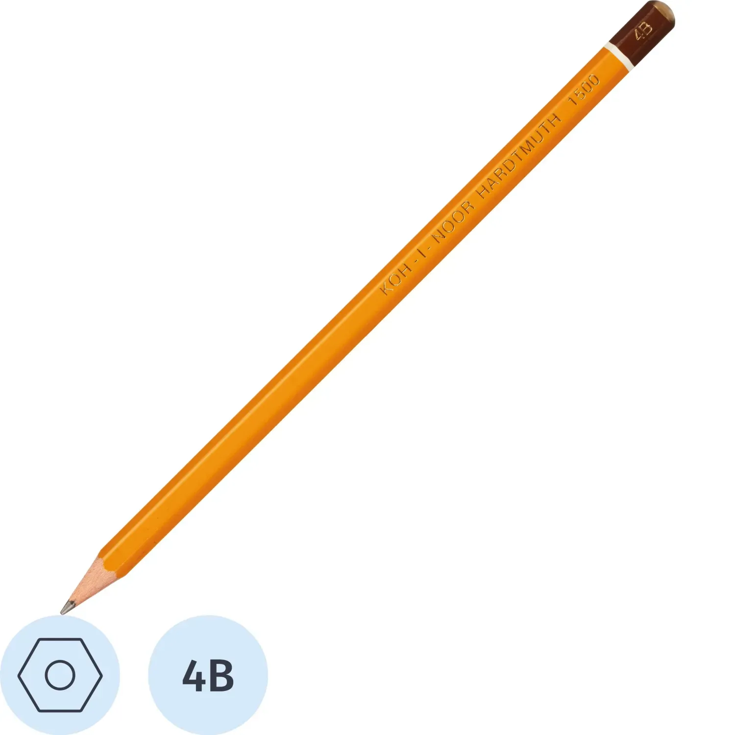 Карандаш чернографитный KOH-I-NOOR 1500/4B Чехия