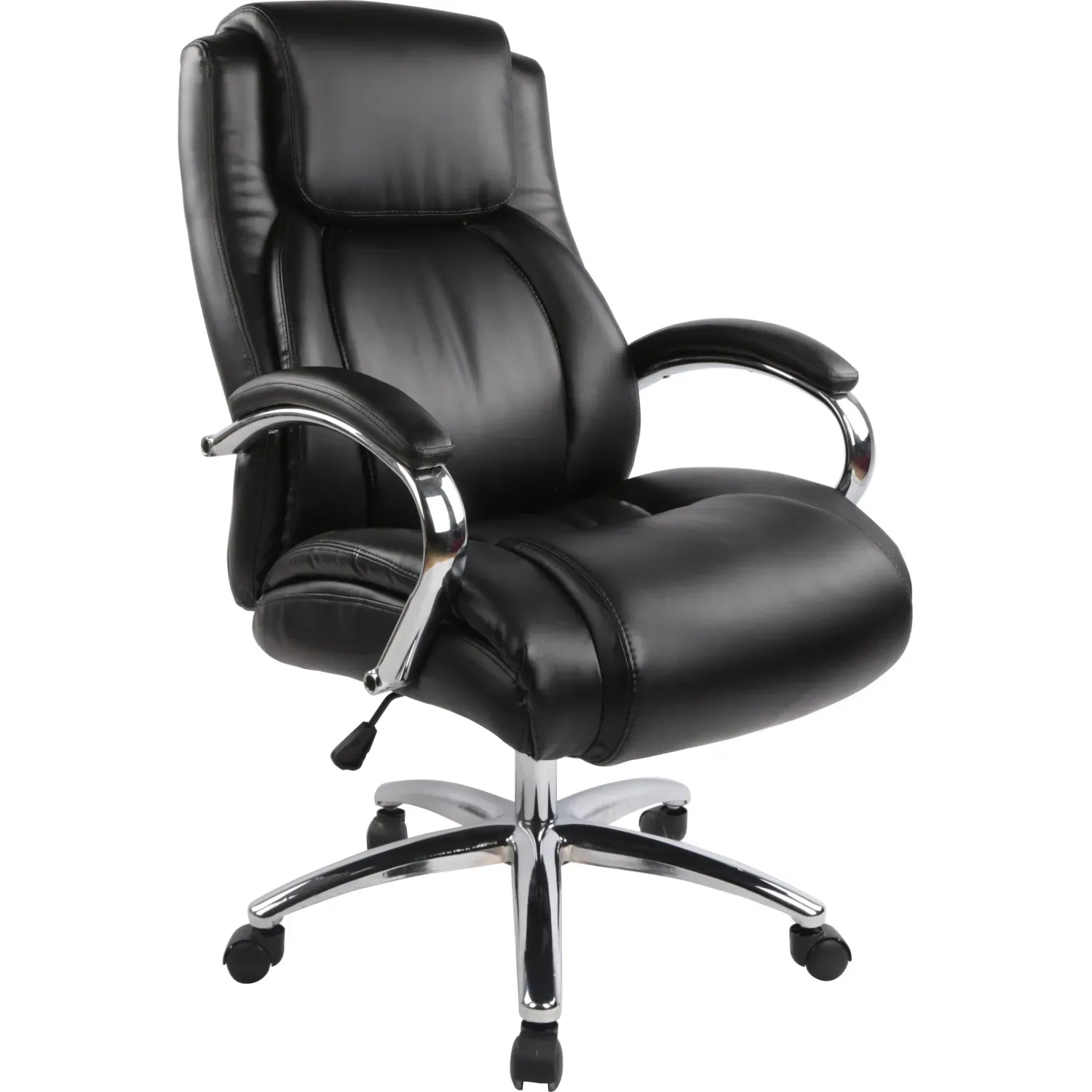 Кресло BN_Dp_EChair-585 TR рецикл.кожа черный, хром
