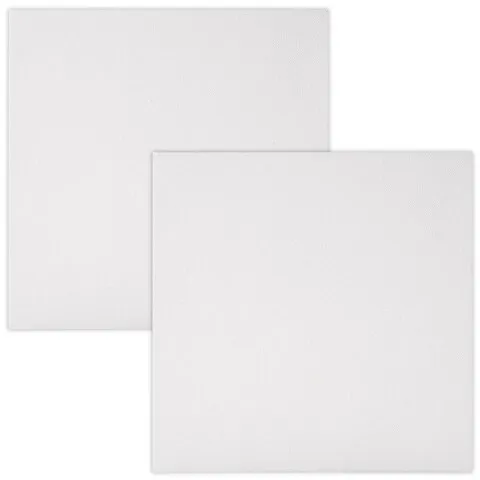 Холсты на подрамнике, набор 2 штуки, BRAUBERG ART BASIC, 20х20 см, 280 г/м2, хлопок, грунт, 192670