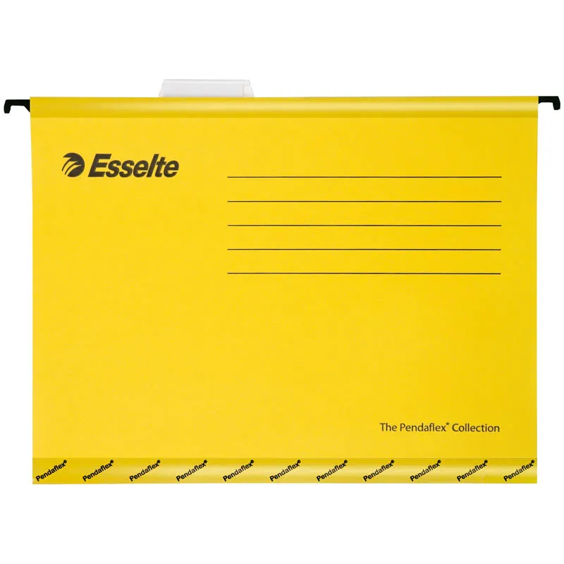 Подвесная папка Esselte "Pendaflex Plus Foolscap", 240*412мм, картон, 210г/м2, желтая
