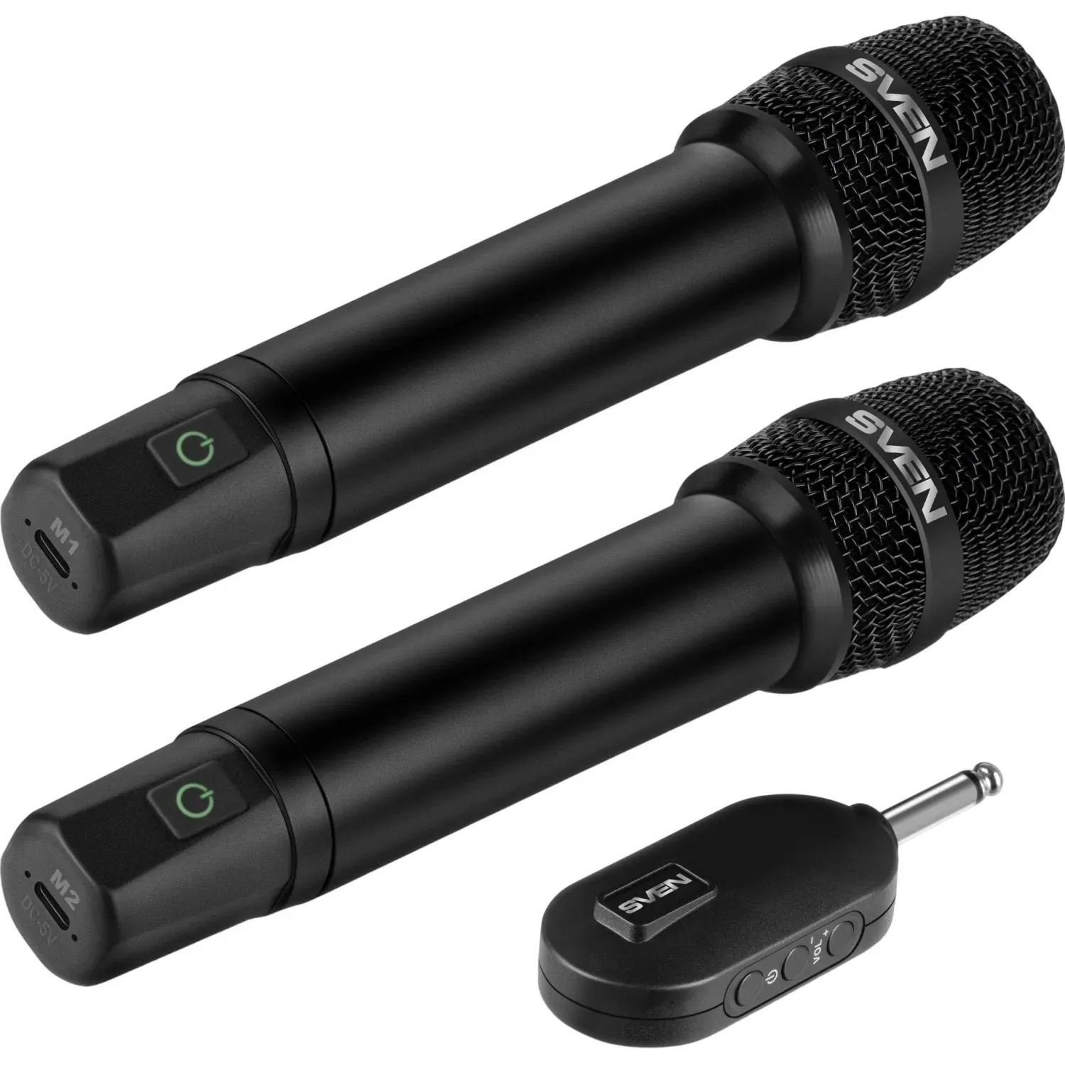 Набор радиомикрофонов Sven MK-742, 2.4GHz, 180mAh, черный