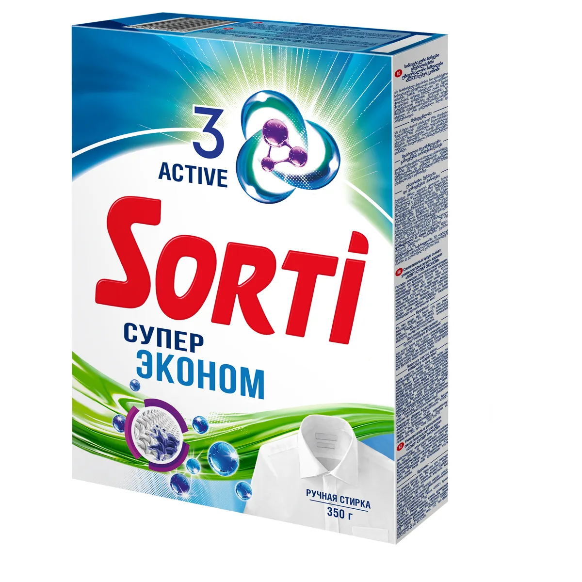 Порошок для ручной стирки Sorti "Супер Эконом", 350г