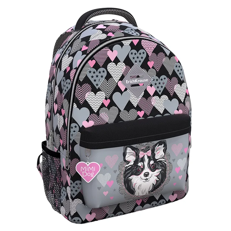 Рюкзак Erich Krause EasyLine "Mimi Dog" 44*33*23см, 2 отделения, 3 кармана, отд. для ноутбука
