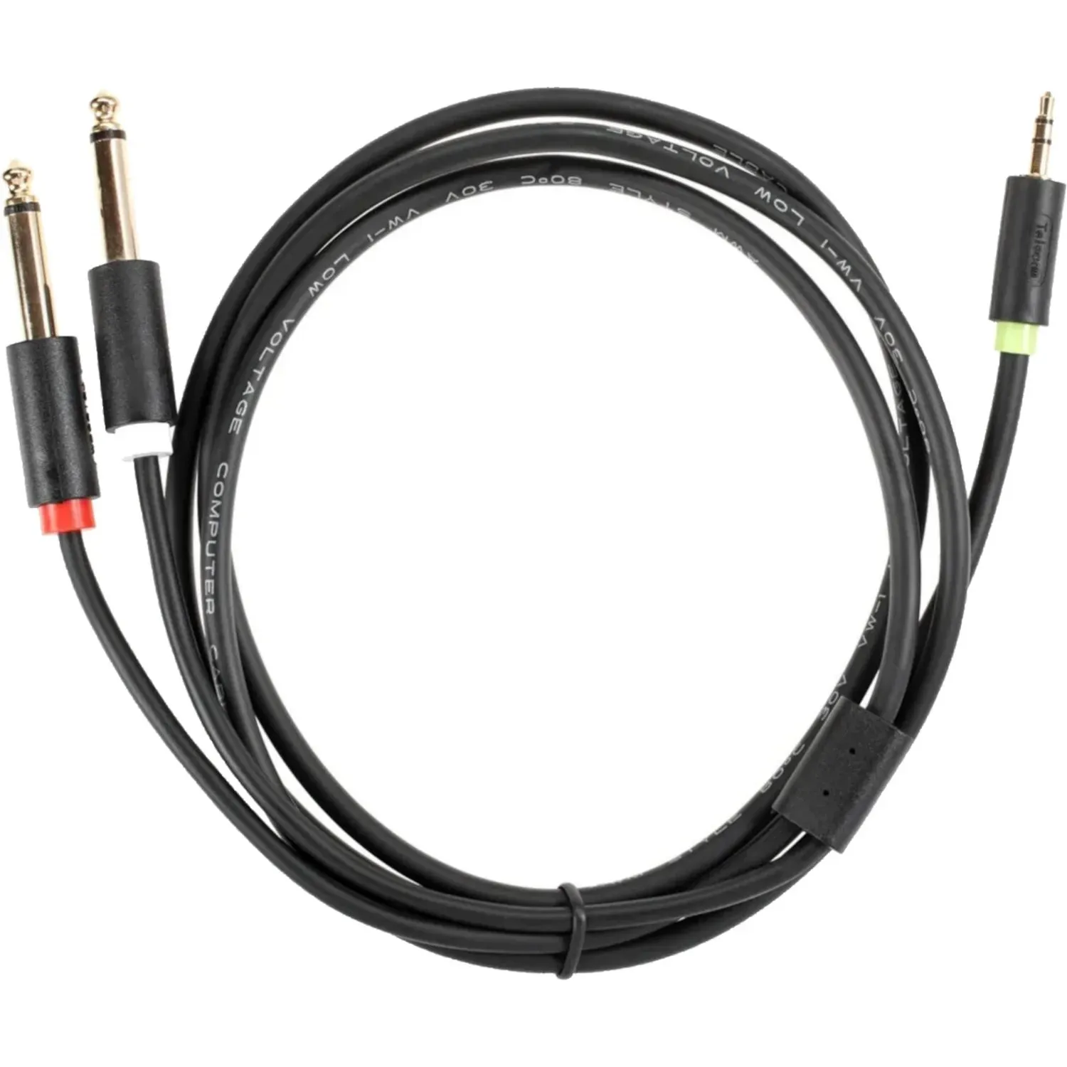 Адаптер переходник 3.5 Jack (M) - 2x 6.3 Jack (M)Telecom /TAV6168-1.5M
